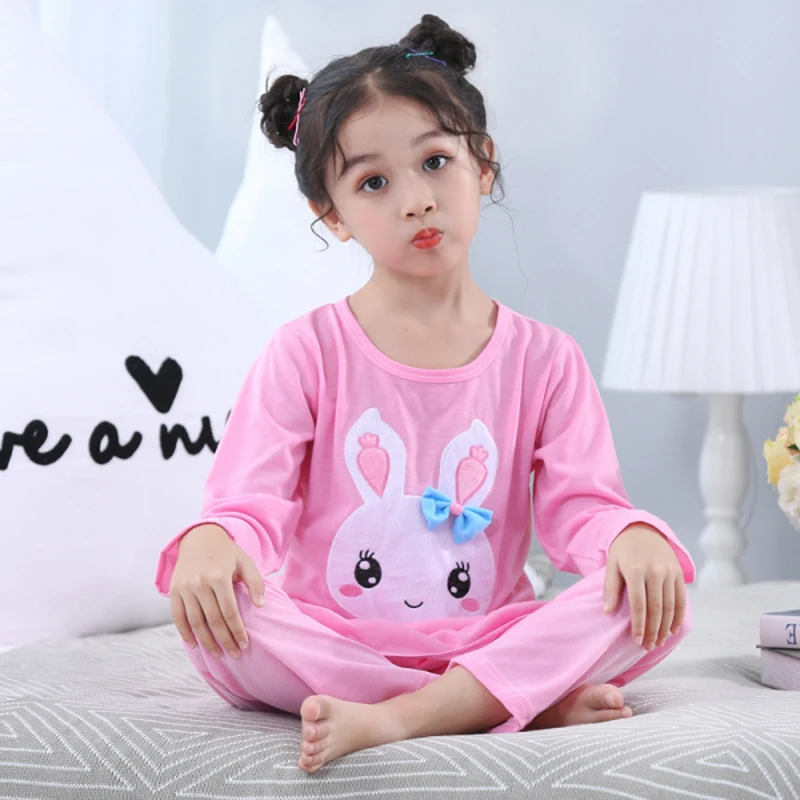 Весенне осеннее Новое хлопковое платье принцессы с принтом для маленьких