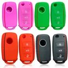 Чехол для ключа для Volkswagen Vw POLO Sedan 2012 2013 Bora Passat B5 B6 B7 Beetle Golf 4 5 6 Fob For Octavia A5 FL чехол для ключа