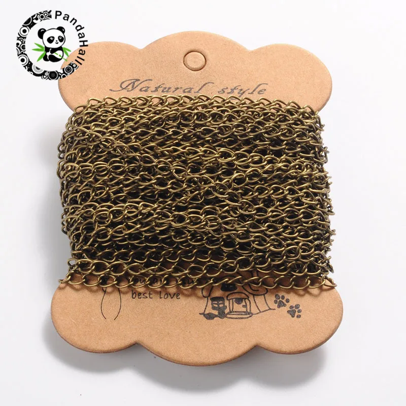 Металлическая витая цепь pandahall 10 м незаварная фурнитура для ювелирных изделий