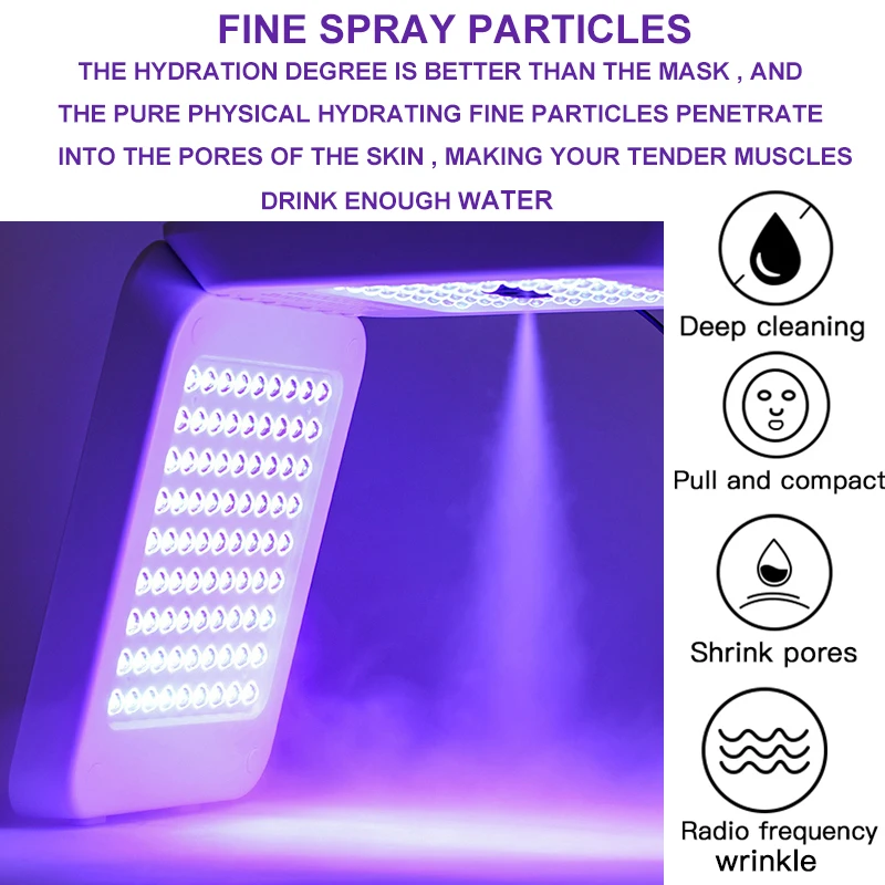 Профессиональный спрей увлажняющий фотонный PDT светодиодный аппарат для масок