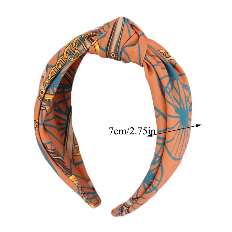 Узел посередине ободок для волос женский обруч с широкими полями корейский стиль