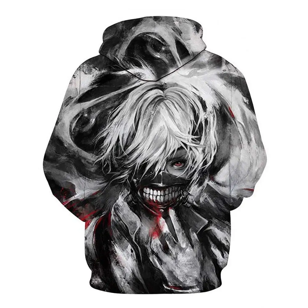 

Tokyo Ghoul 3D Hoodies Sweatshirts Mannen/vrouwen Trainingspakken Anime Kaneki Ken 3D Print Hoodies Dunne Herfst Sweatshirts