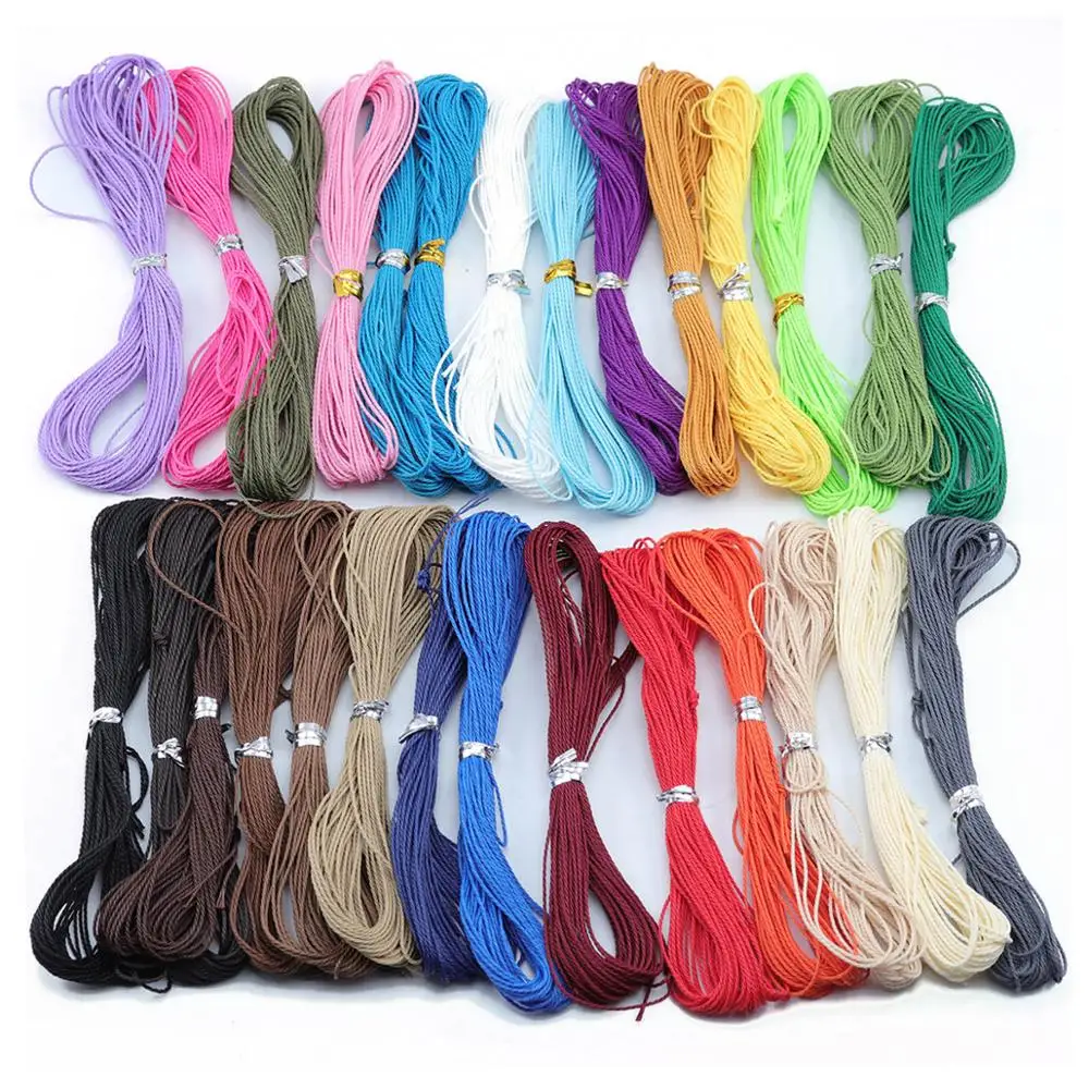 Waxed Leather Thread Wax Cotton Cord String Strap DIY Woven Bracelet Necklace Jewelry Accessories For Making Friendship Bracelet