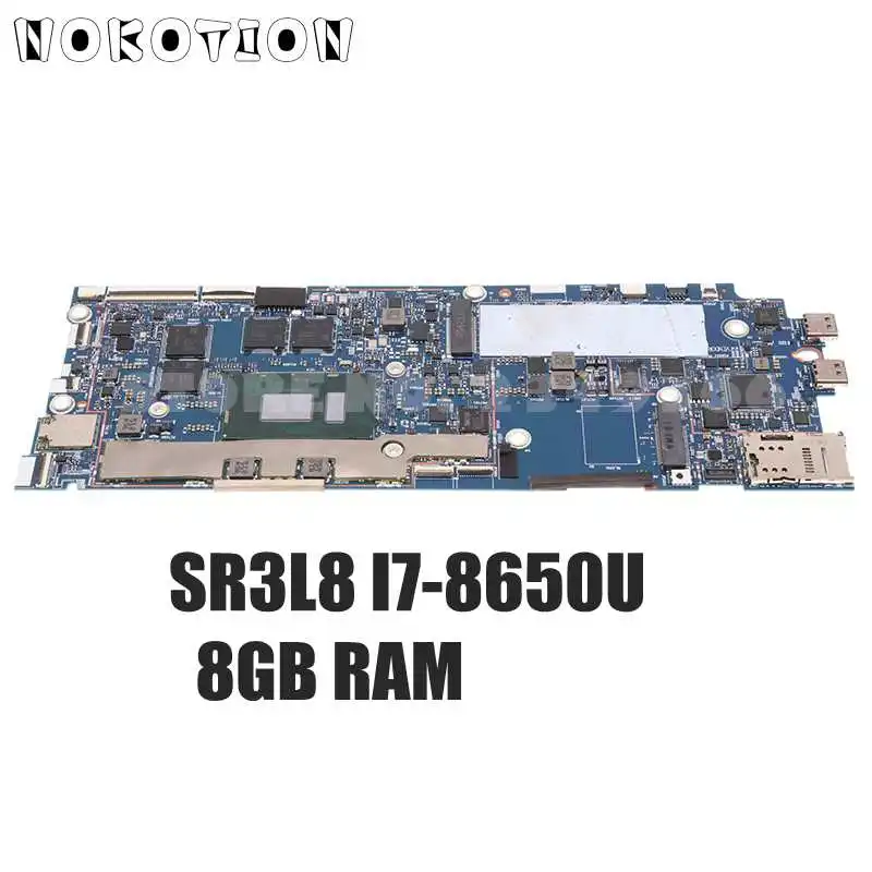 

NOKOTION для Lenovo ThinkPad X1 планшет Evo материнская плата SR3L8 I7-8650U CPU 8 Гб оперативной памяти 01AW881 01AW880 01AW879 DMX3A NM-B271
