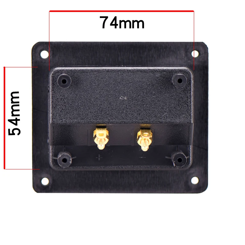 HIFIDIY LIVE speaker junction Box Speakers Terminal Shell 2 copper Binding Post Wire Cable Connector (Install Hole 75x55mm) | Электроника