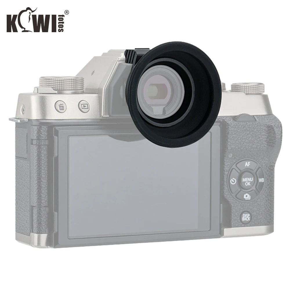 Мягкий Силиконовый наглазник для камеры KIWI, окуляр для Fujifilm X-T100 XT100 FUJI XT-100, легко и надежно крепится через горячий башмак