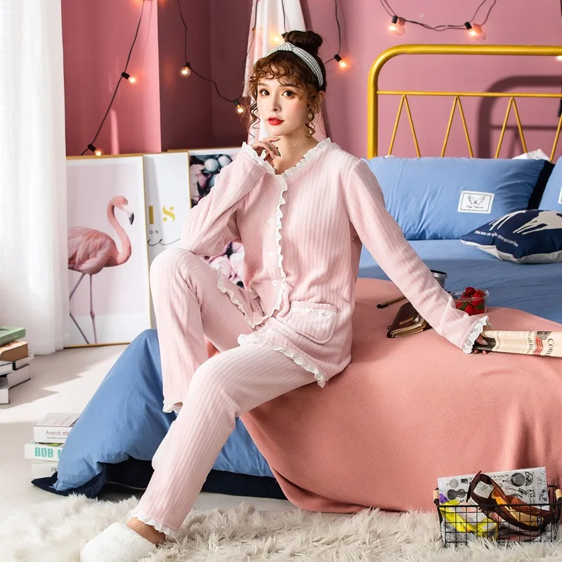 Комплект пижамный Женский кружевной цвет в ассортименте M L XL XXL 2 шт/комплект |