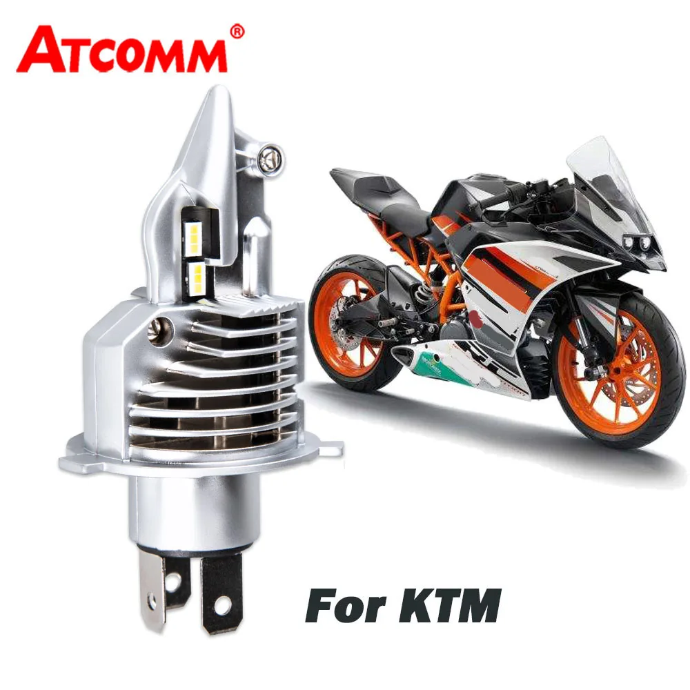 ATcomm H4 LED 12V Motorcycle Headlight Bulb HS1 Moto Scooter Light 6500K Hi/Lo Motor Bike Headlamp Car Fog Lamp For SUZUKI |