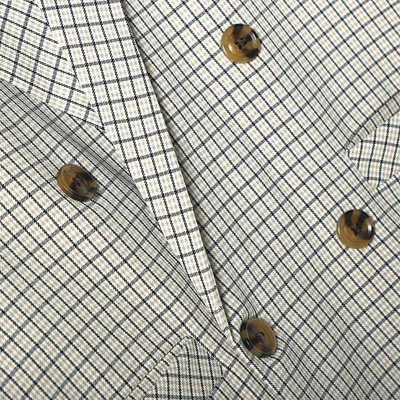 Осенний женский пиджак в клетку элегантное пальто модная женская клетчатая