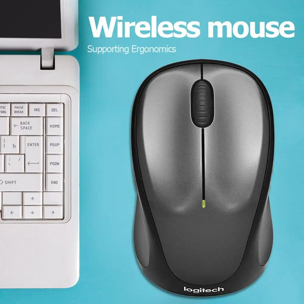 Беспроводная оптическая игровая мышь Logitech M235 USB 1000DPI 2 4 ГГц 3 кнопки|Мыши| |