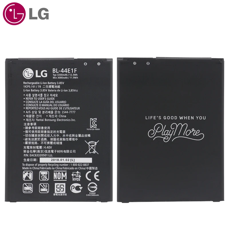 LG телефона Батарея BL-44E1F Замена для LG V20 VS995 US996 LS997 H990DS H910 H918 Stylus3 M400 3200 мА/ч, Батарея