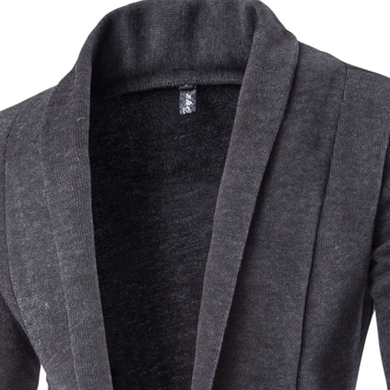 

Mens Solid Blazer Cardigan Long Sleeve Casual Slim Fit Sweater Jacket Knit Coat