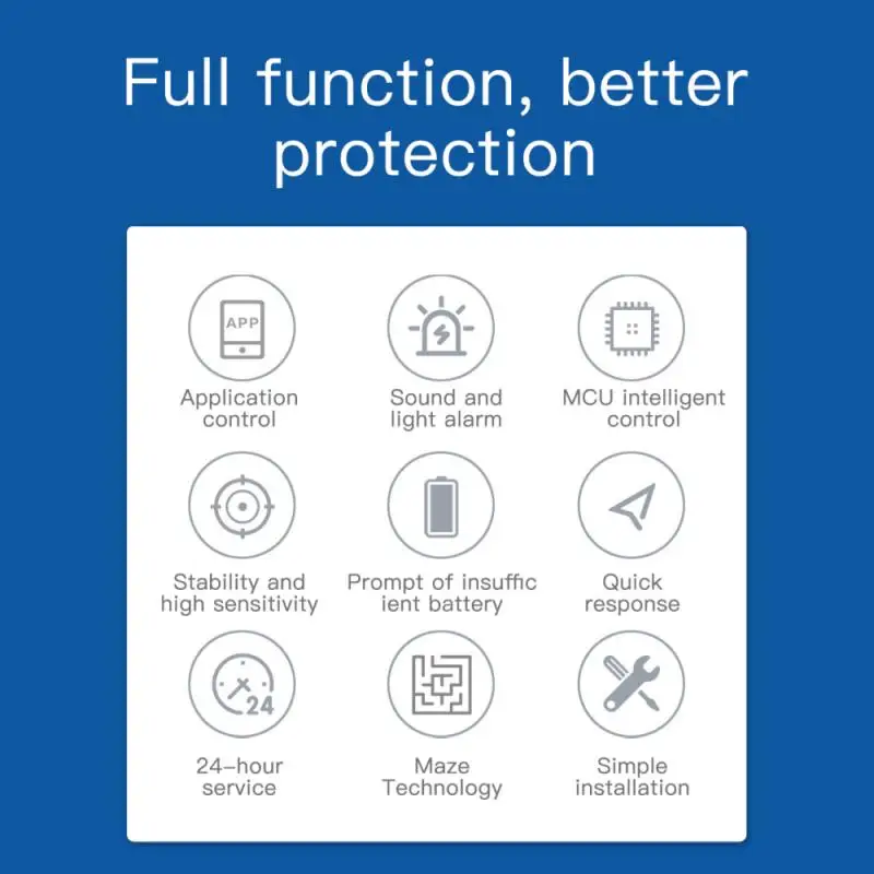 

New Graffiti Intelligent WiFi Fire Smoke Alarm Household Wireless Smoke Detector Sound And Light Alarm Sensor Security Sensor