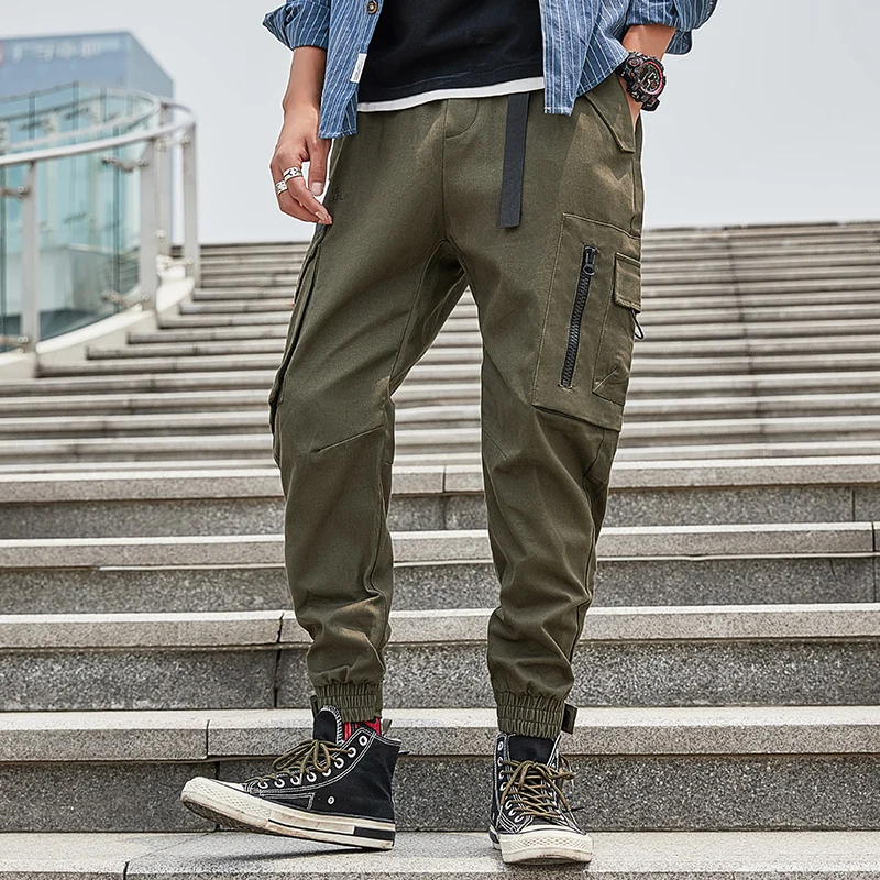 Мужские брюки карго 2020 стиль сафари джоггеры мужские хип-хоп повседневные
