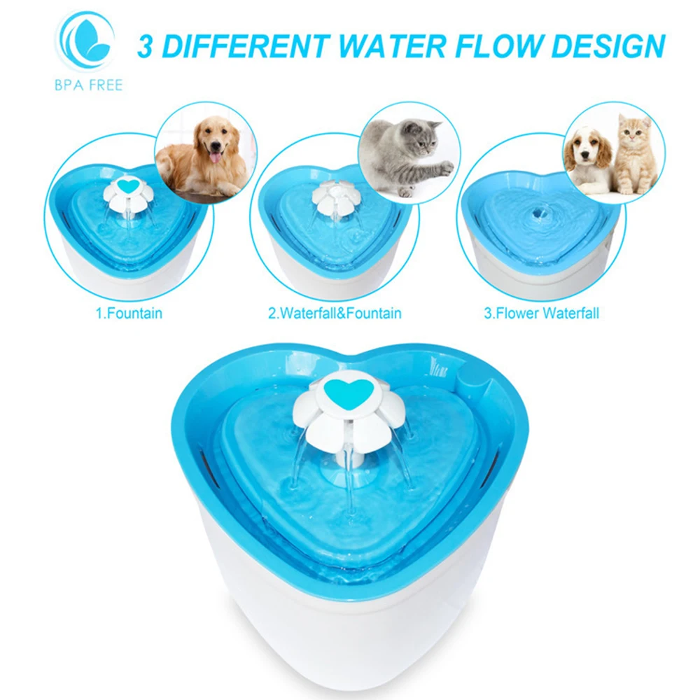 2L автоматический питатель для кошек фонтан собак домашних животных бесшумный
