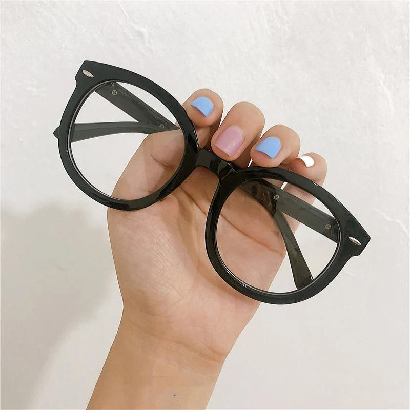 Iboode 2024 модная черная круглая оправа для очков Женская Ретро большая оптическая