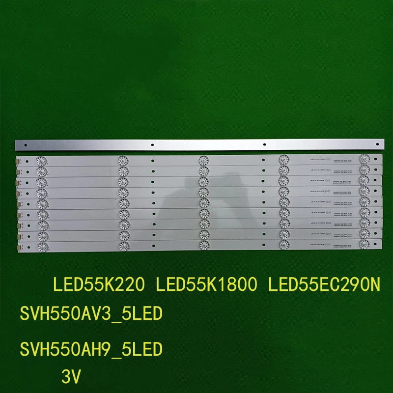 

(Новый комплект) 100 шт 5 светодиодный s 584 мм светодиодный подсветка полосы для SVH550AH9 SVH550AC3 5 светодиодный HD550DF светодиодный 55K220 светодиодный ...