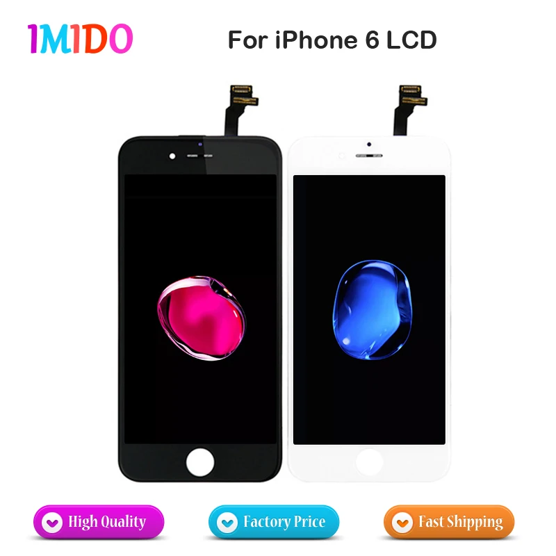 10Pcs Grade AAA+++ LCD Screen For iPhone 6 6S 7 8 Plus Display with 3D Touch Support ID Digitizer Assembly Replacement | Мобильные