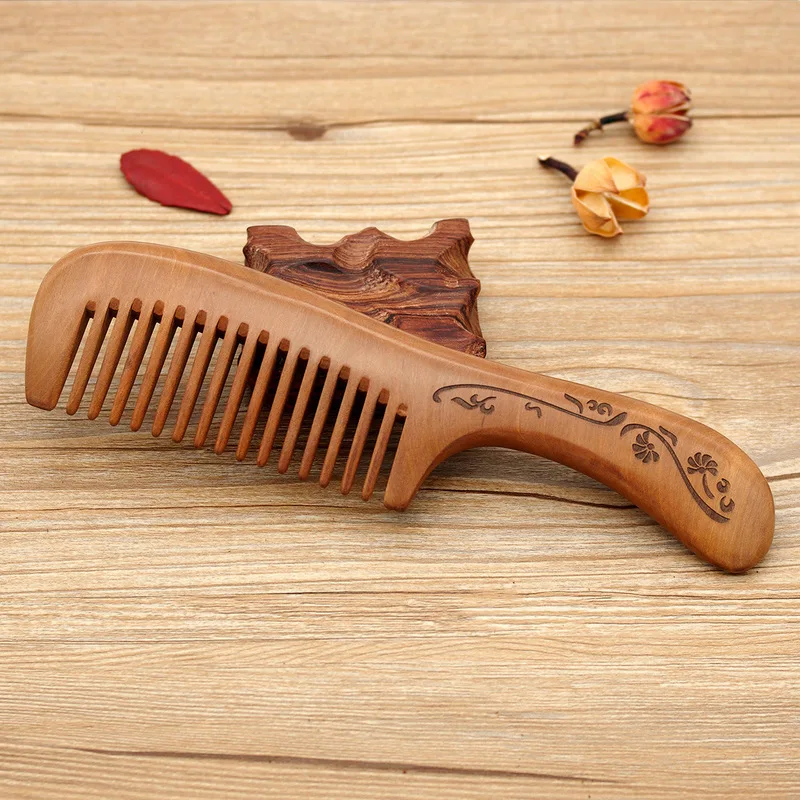 

3Style Wooden Creative Chinese Retro Creative Personality Anti-static Comb Hairdressing Fine Teeth Birthday Gift for Girlfriend