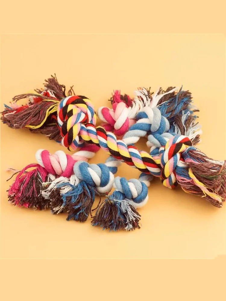 Pet dog toys cotton knots ropes small and medium sized bite resistant molars cat pet appliances |