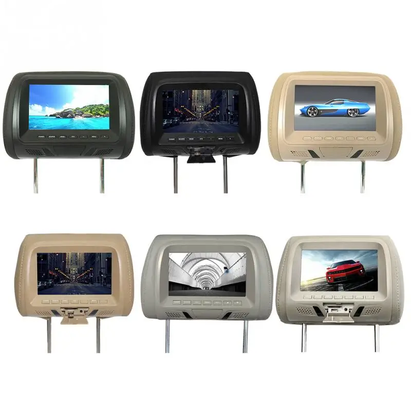 Универсальный 7 дюймовый монитор для подголовника автомобильные мониторы со