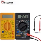 Цифровой мультиметр с ЖК-дисплеем, переменный и постоянный ток, 750 В1000 в, цифровой портативный электрический мультиметр, зонд для вольтметра, амперметра, Омметр, тестер