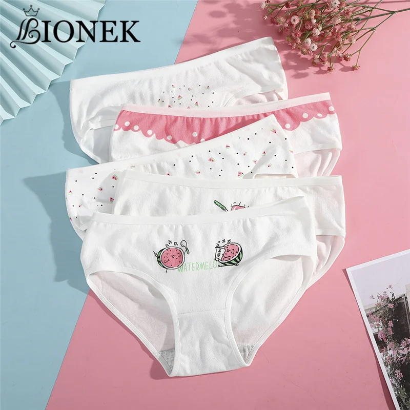 Женские хлопковые трусики BIONEK, белые трусики, дышащее нижнее белье