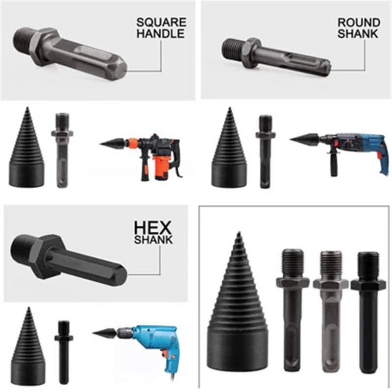 

Разветвитель древесины, коническая дрель, эффективное сверло, Безопасный инструмент для дров, Деревообрабатывающие инструменты, 32/42 мм