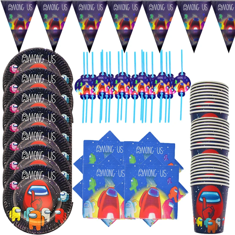 Горячая игра у нас набор одноразовой посуды Бумага Чашки Десерт салфетки баннер