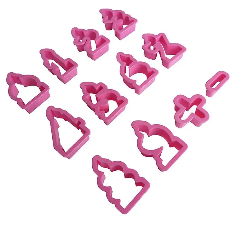 

12PCS Cookie Biscuit DIY Mold Reusable Number Shape Cutter Baking Mould Tools for Home Party DIY Decoration