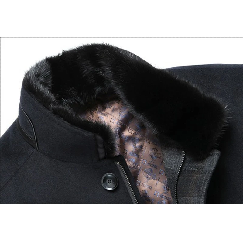 JKP воротник меховой шарф из натурального меха норки стоячий мужской зимний