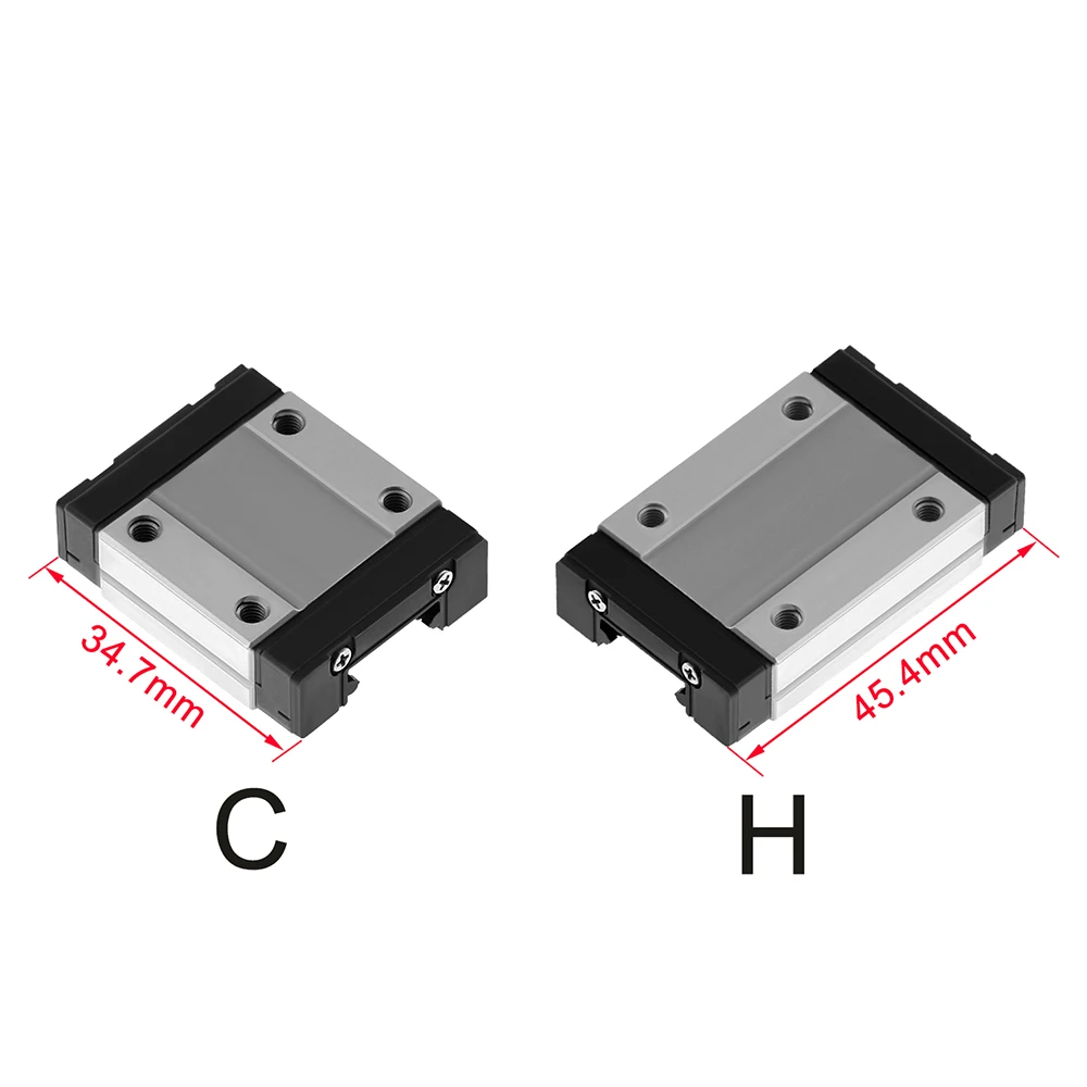 Новый 15 мм линейный направляющий MGN15 350 400 450 500 550 + MGN15H или MGN15C каретки 3d принтер