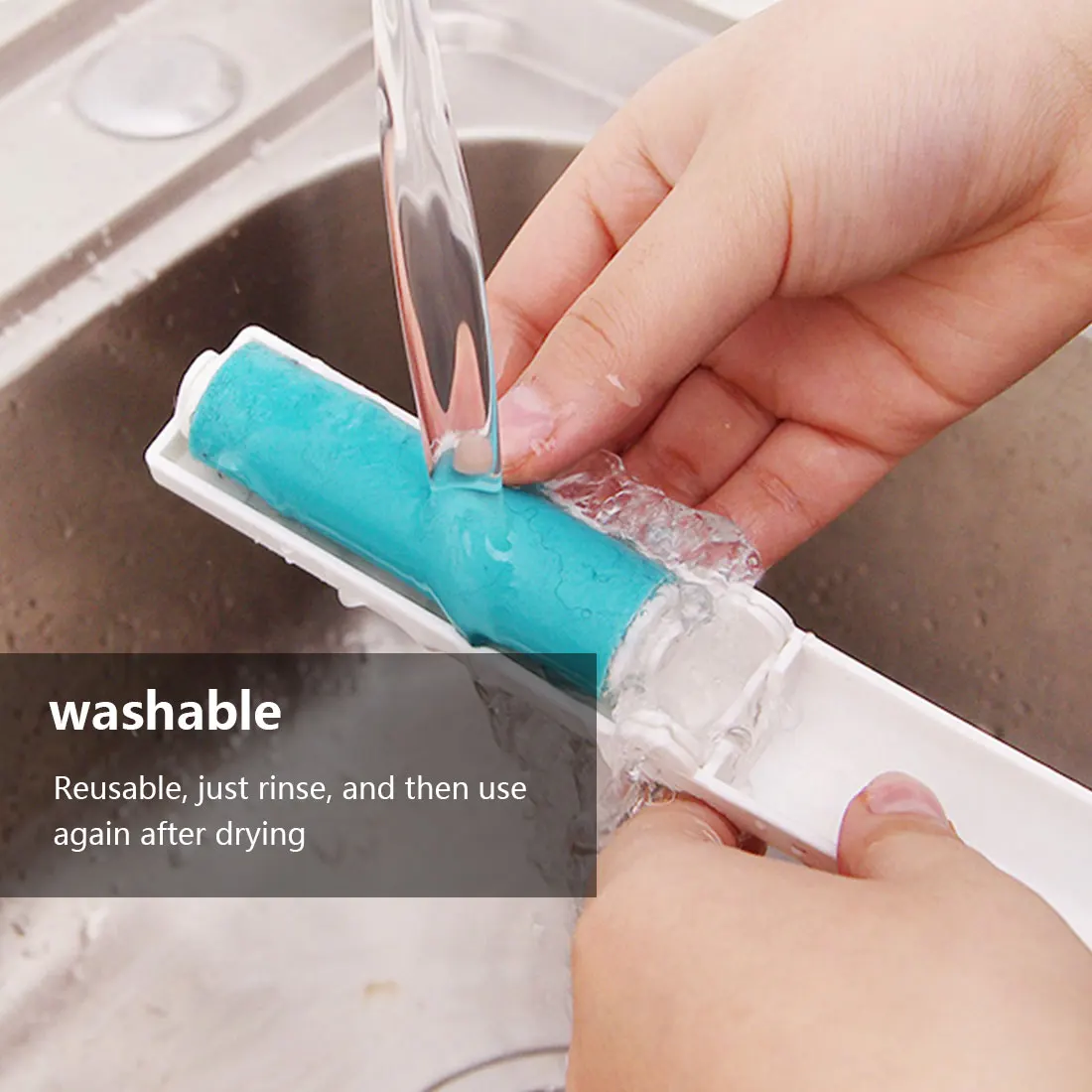 

Dust Remover Clothes Fluff Dust Catcher Dust Drum Lint Roller Recycled Foldable Drum Brushes Hair Sticky Washable Portable