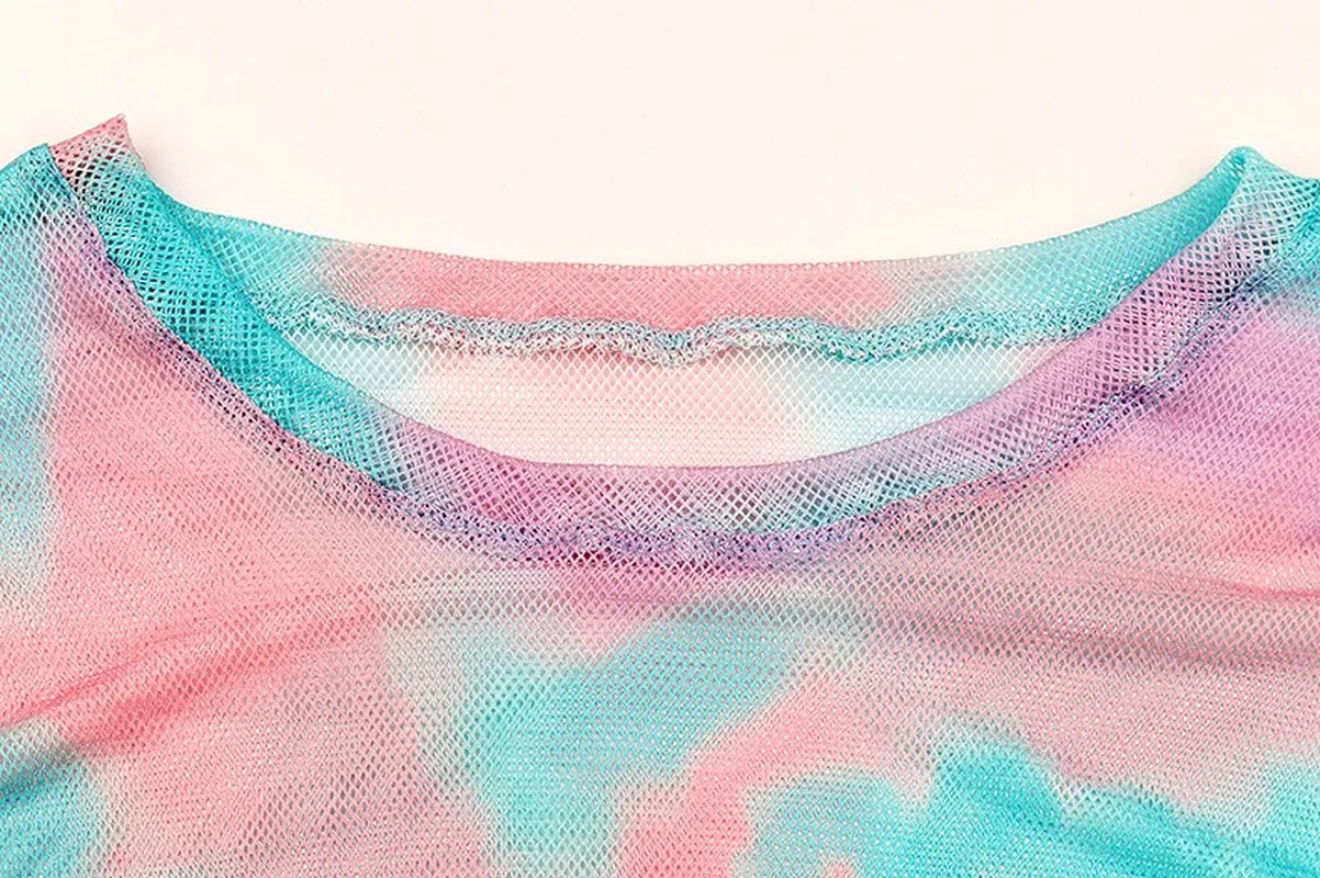 

Autumn European and American Women's Slim-Fit Long-Sleeved Mesh Floral Printed Dress Bandage Dresses Dresses