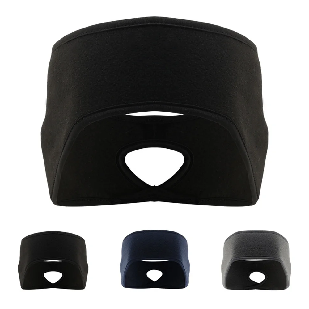 

Head Sweatband Fleece Ponytail Ear Warmer Headband Running Fitness Sport Headband
