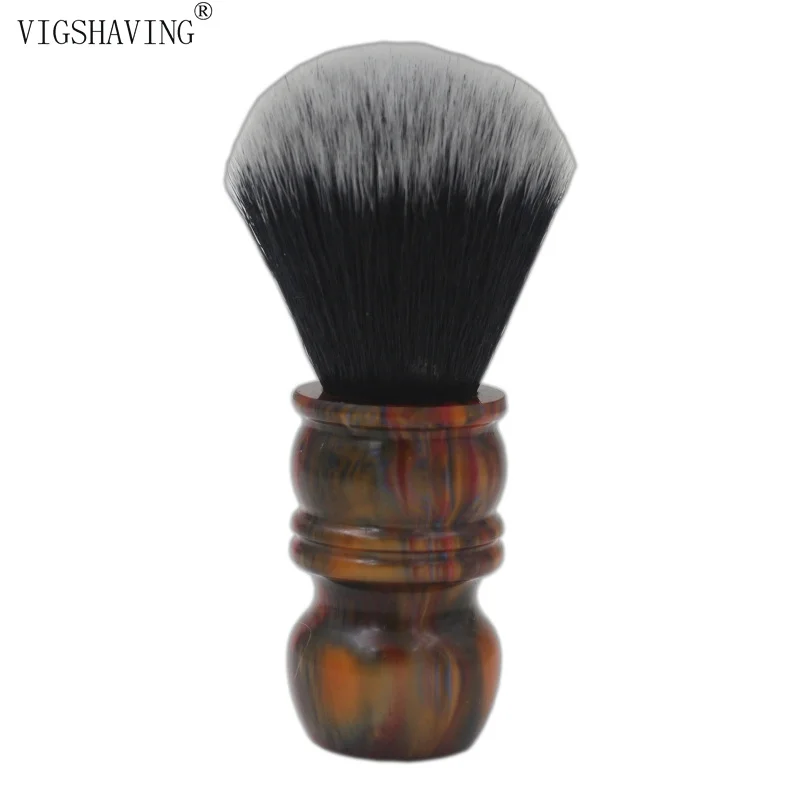 Красочная полимерная ручка черный синтетический ворс тонкая кисть для бритья|shaving brush|synthetic hair shaving brushshaving brush