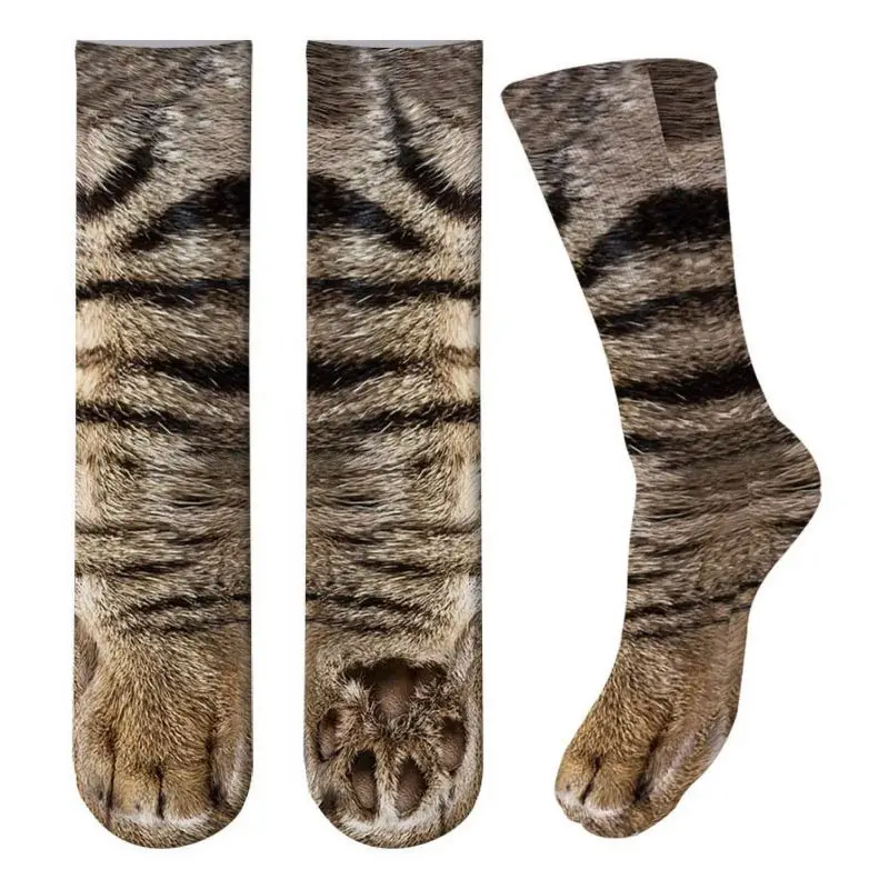 

Unisex Casual Creative 3D Printing Animal Paw Hoof Tube Breathable Sport Elastic Socks