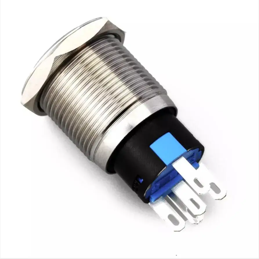 Высококачественный 19 мм металлический кнопочный переключатель CE RoHS UL