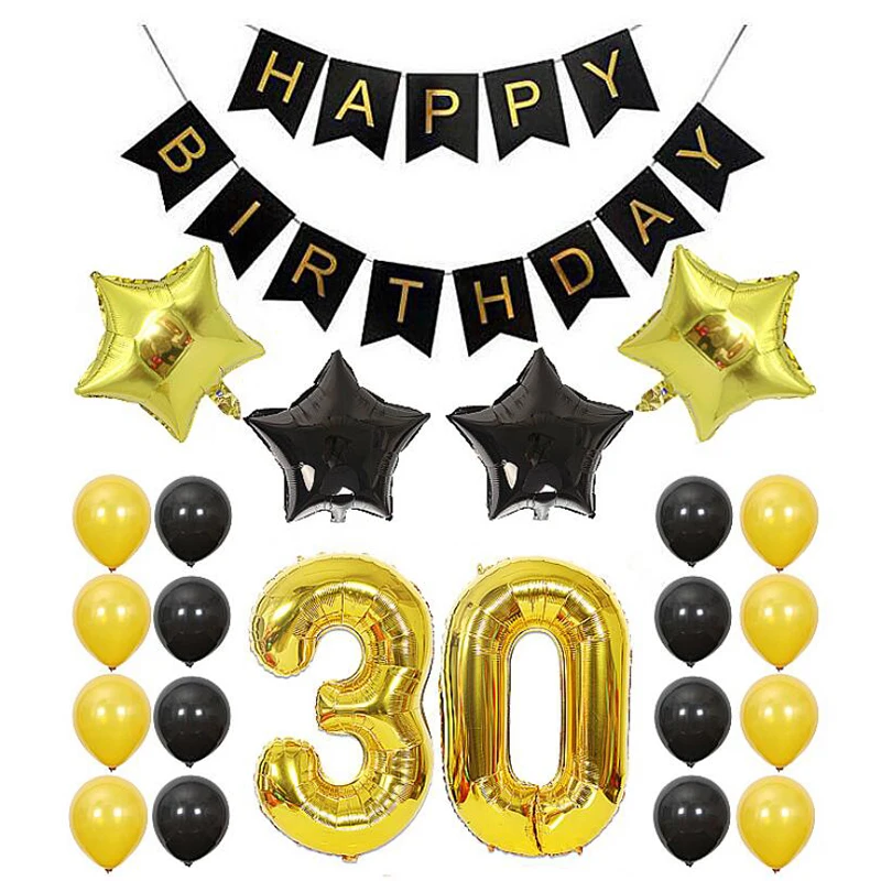 

Golden Alphanumeric Aluminum Film Balloon Set Festive Event Scene Layout Birthday Party Wedding Celebration Decoration Supplies