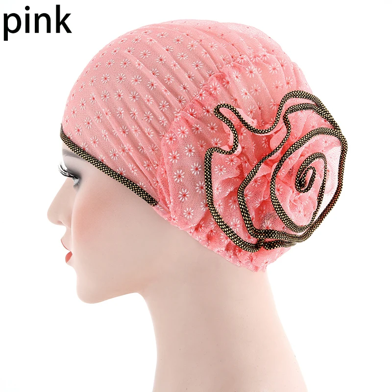 Женская мусульманская стандартная Цветочная шапка головной платок для