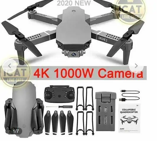 

Складной Квадрокоптер FPV с широкоугольной камерой WIFI Full HD