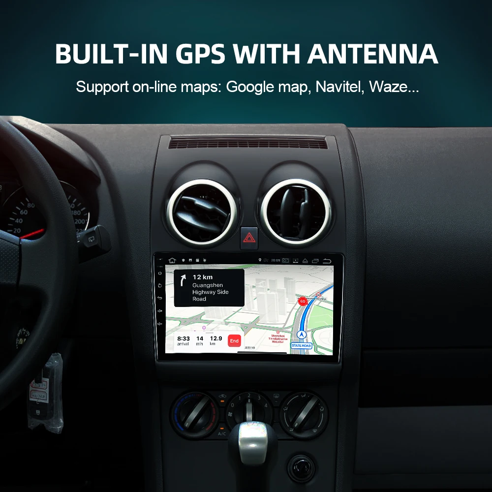 Автомагнитола ISUDAR V57S 2 Din Android для Nissan Qashqai 1 J10 2006-2013 carмультимедийный плеер IPS GPS