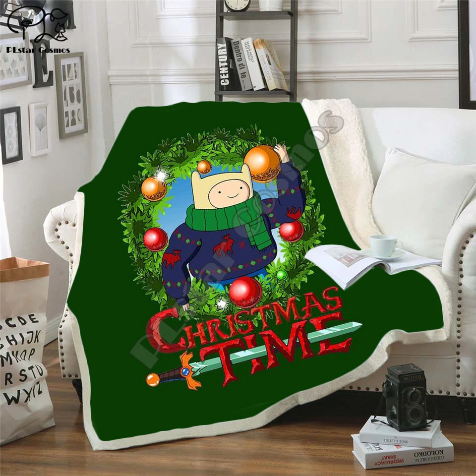 Plstar Cosmos Рождество и искусство 3D печать шерпа одеяло на кровати дети девочка