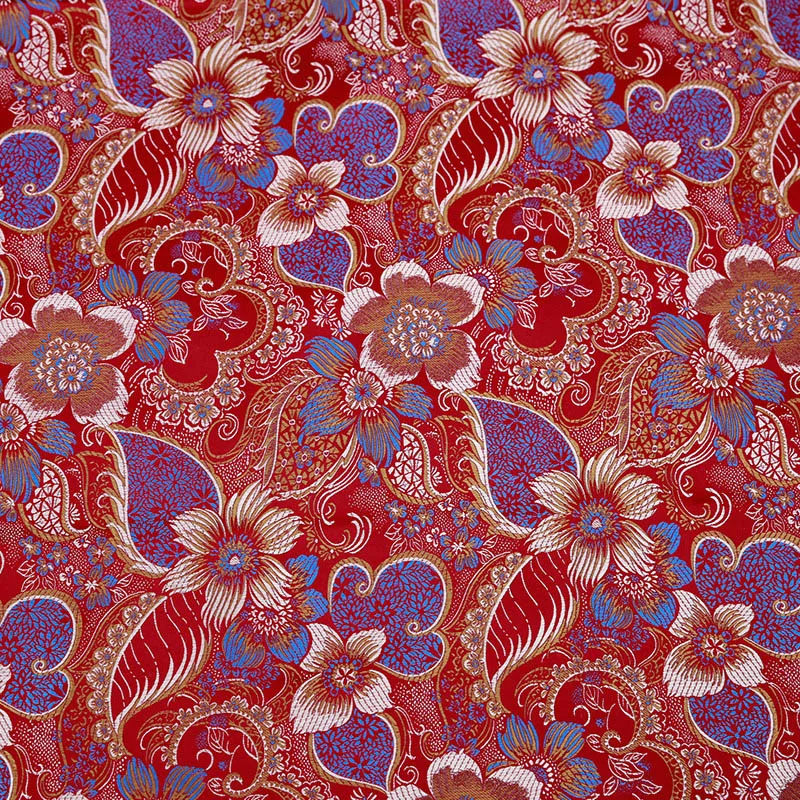 

Flower fabric brocade fabric for dress material for diy fabric