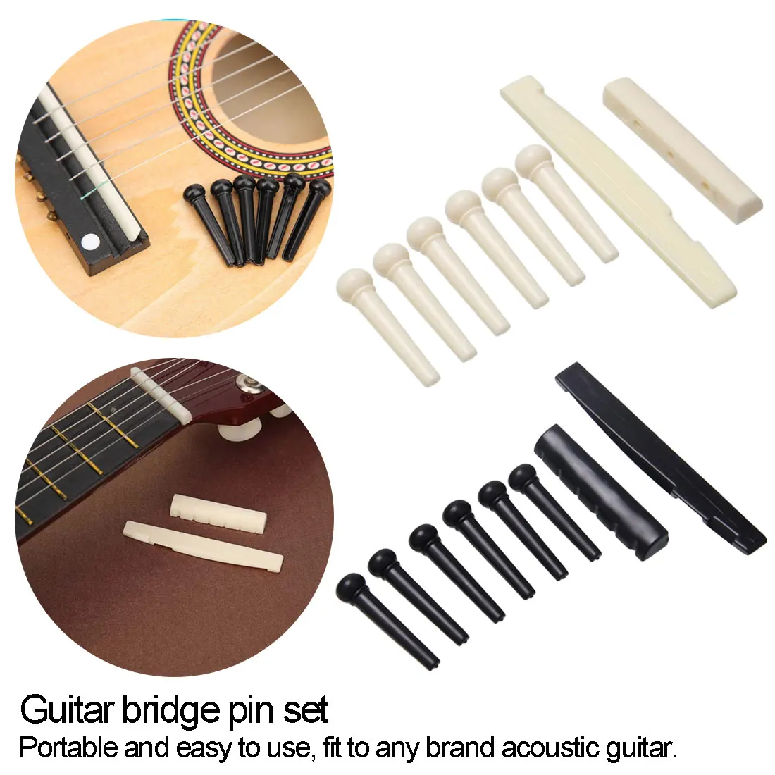 6 струнная седельная гайка аксессуары для гитары акустической 1 комплект из