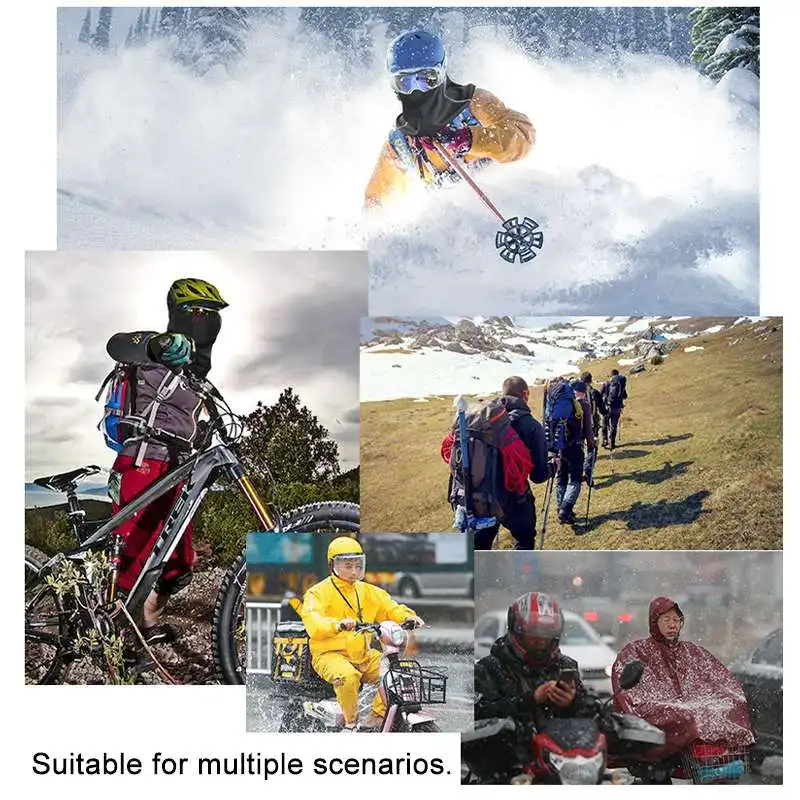 

Winter Full Face Ski Mask Cycling Skiing Sports Face Mask Windproof Soft Keep Warm Full Facemask Men Women Reusable Adult Mask