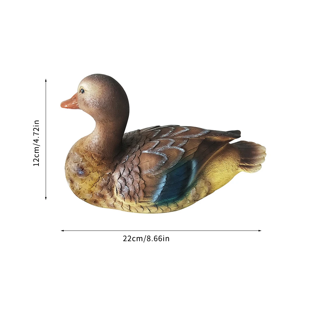 

Mandarin Duck Statue Hunting Shooting Decoy Artificial Animal Sculptures Home Garden Lawn Ornaments Garden Pool Pond Decors