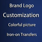 Термонаклейка на заказ, наклейка с логотипом бренда, Термотрансферная наклейка из ПВХ, нашивки для одежды, наклейка