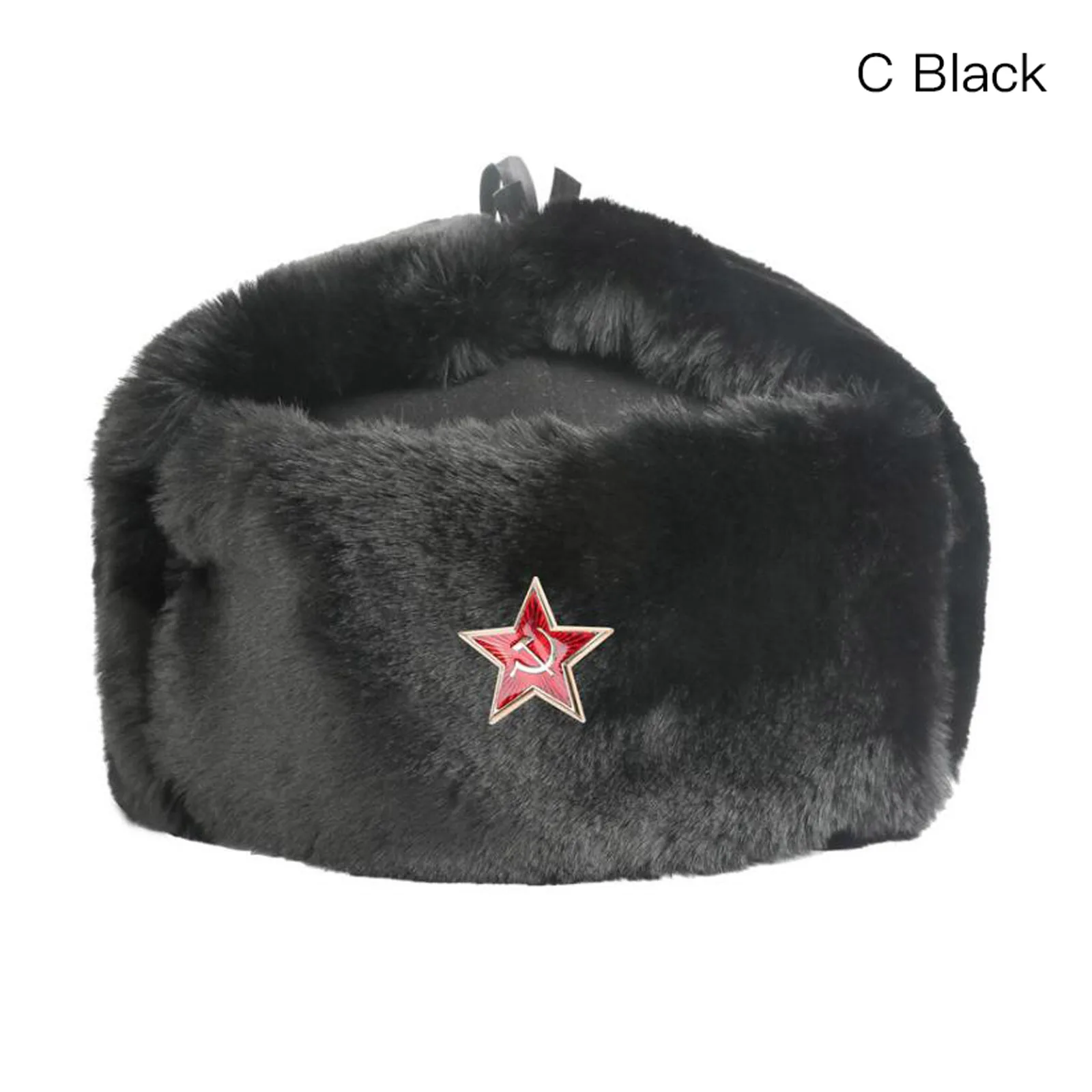 Шапка русской армии военная шапка пилота полиции полиэстер 2019 Зимняя мужская кепка для снежных горных лыж с ушками 55-60 см.