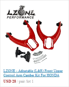 LZONE-Задний Развал Комплект для HONDA ACURA CIVIC INTEGRA CRX Задний Развал ARM KiT EG EK DC2 EF JR9851